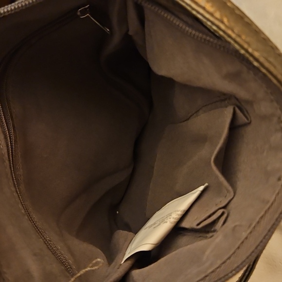 Vtg AVON Patent Gray Faux Leather Crossbody Bag - Picture 8 of 11